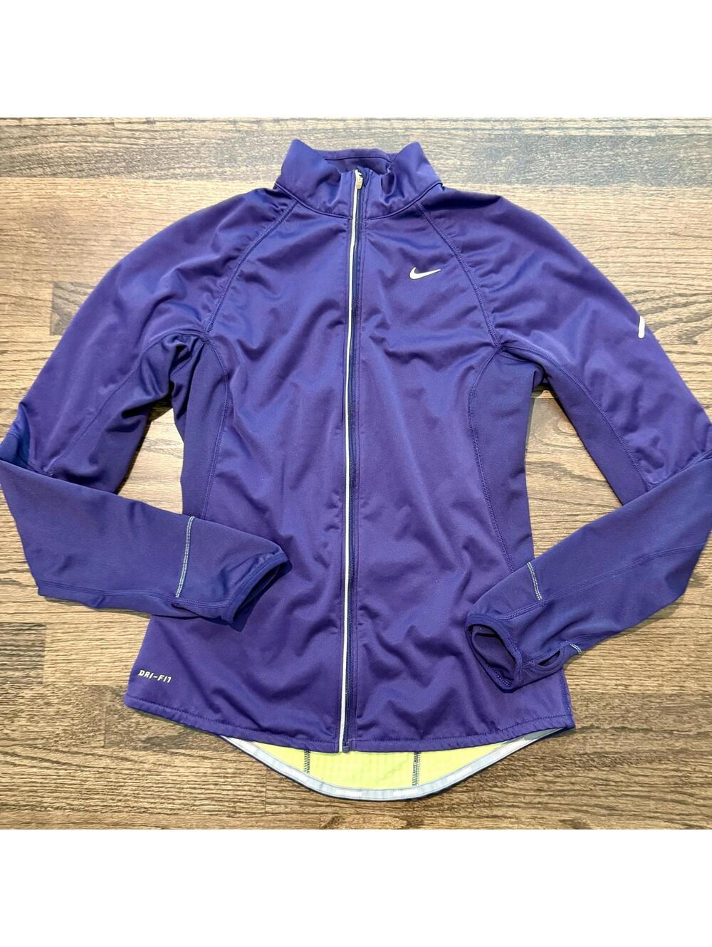 Women's Nike DRI- FIT Purple & Yellow Jacket Small
